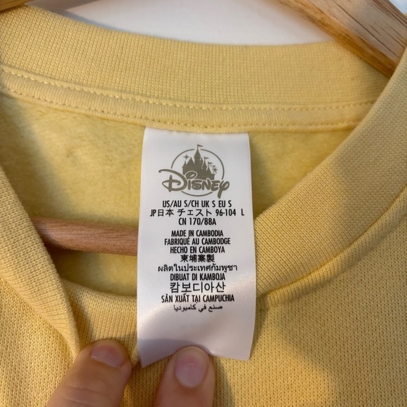 Disney Parks Store Mickey Mouse & Friends Halloween Pullover Sweatshirt Yellow S - Picture 4 of 9